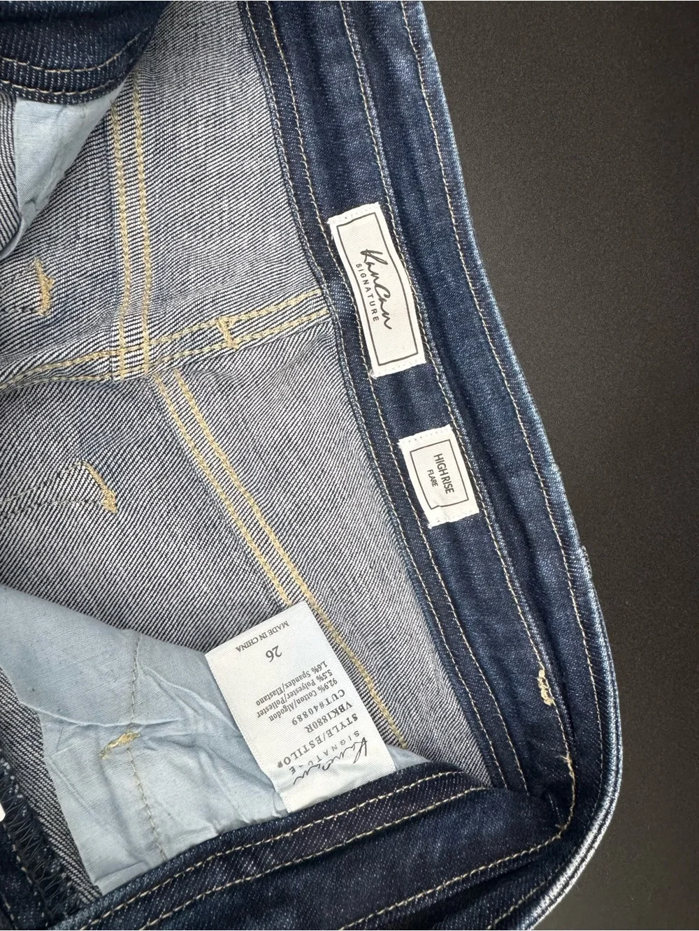 Women's Dark Wash Flared Jeans - Classic Indigo